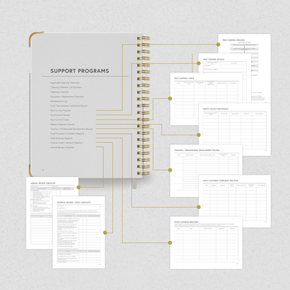 Food Safety Planner (Bulk Order — For Multiple Centres & Restaurants) - Pre-Order